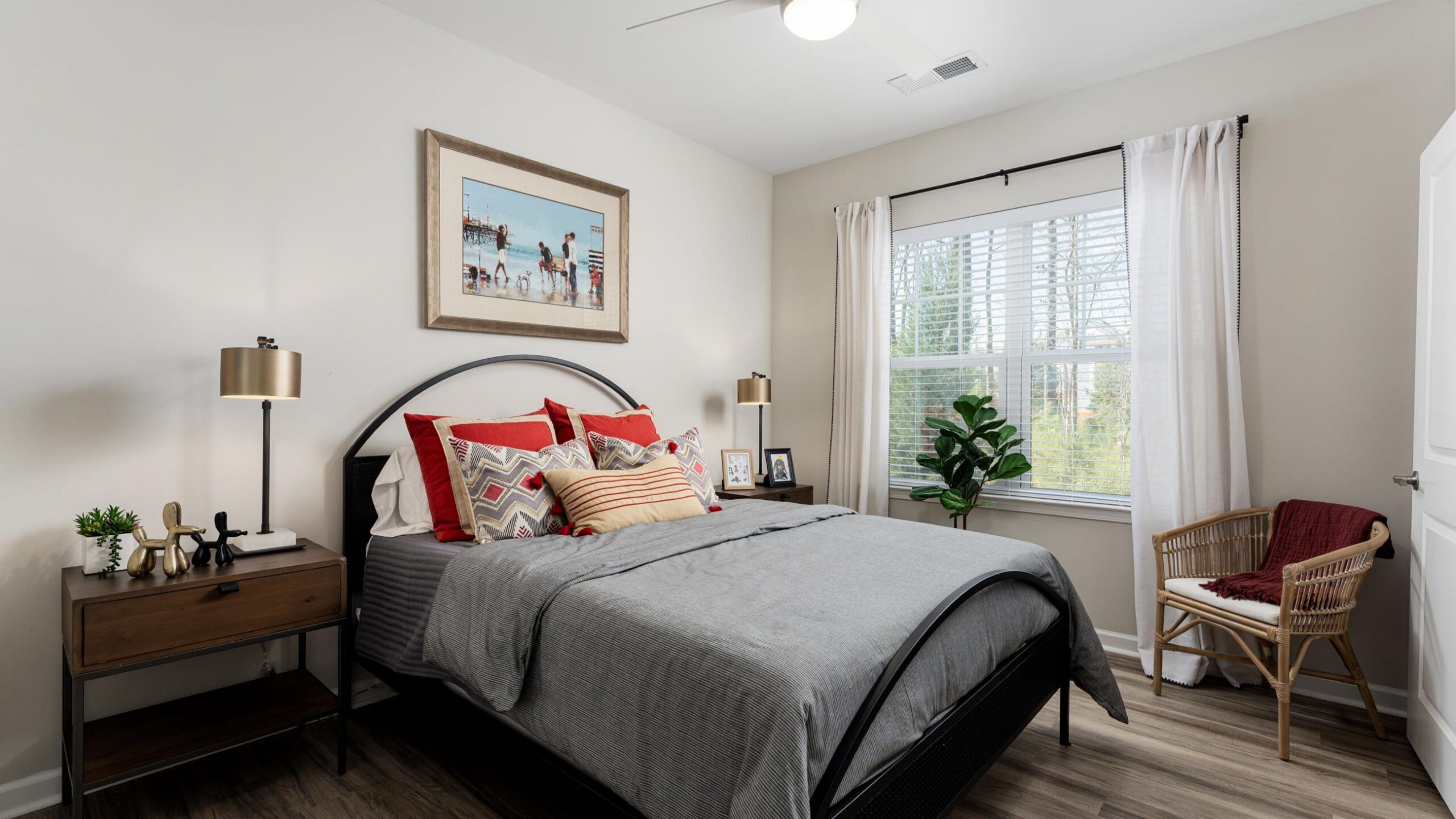 Hudson at Carolina ColoursA cozy living room featuring a couch, coffee table, and a television against a neutral wall